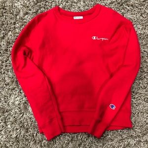Red champion sweatshirt!
